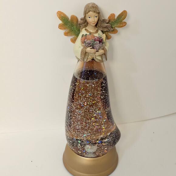 Angel Illuminated Glitter Globe fruit basket - Picture 6 of 6